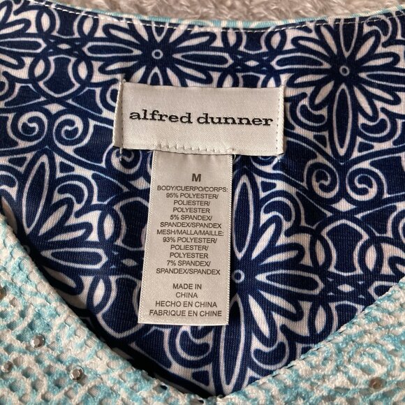 Alfred Dunnar Women's Long Sleeve Multicolored Pullover Blouse Size M - Picture 2 of 5